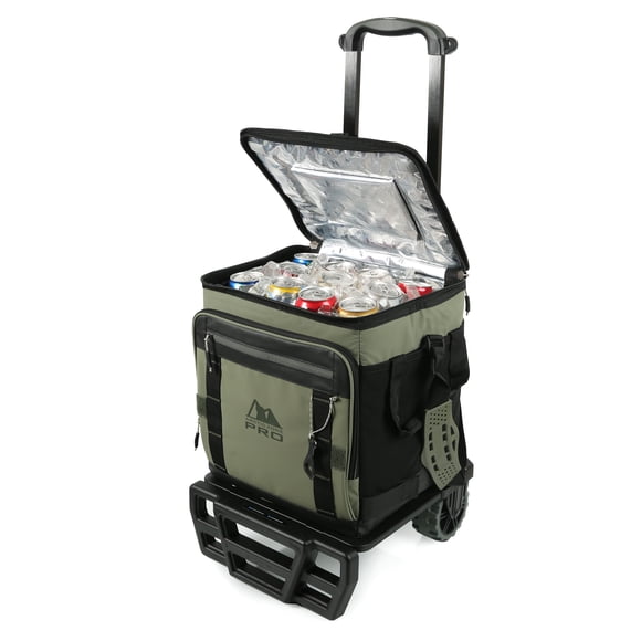 Arctic Zone PRO 50 Can Wheeled Cooler with Cart