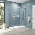 thumbnail image 2 of OVE Decors Bel Soft Close 60" W x 32" D x 78-3/4" H  Corner Shower with Sliding Door, Side Panel & Base, 2 of 9