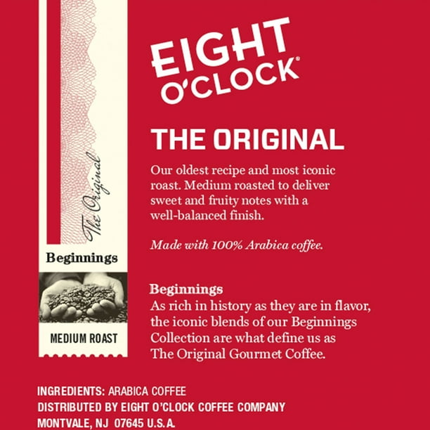 Eight O'Clock The Original Medium Roast K-Cup Coffee Pods, 100 Ct.