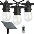 thumbnail image 1 of Westinghouse 36' Solar Powered LED Vintage White String Light Set, 15 Bulbs with Remote Control, 1 of 6