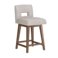 thumbnail image 11 of HH2 Home Upholstered Key Back Wood Adjustable Height Swivel Bar Stool, 11 of 19
