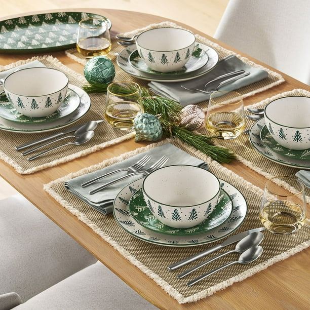 Member's Mark 12-Piece Stoneware Holiday Dinnerware Set - Samsclub.com