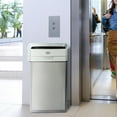 thumbnail image 6 of Clorox 13 Gallon Open Top Stainless Steel Trash Can with Anti-Microbial Odor Protection  Including GLAD 45ct 13 Gallon Bags, 6 of 8