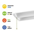 thumbnail image 2 of Westinghouse 4' 6000 Lumen LED Shop Light, White Finish, 2 of 9