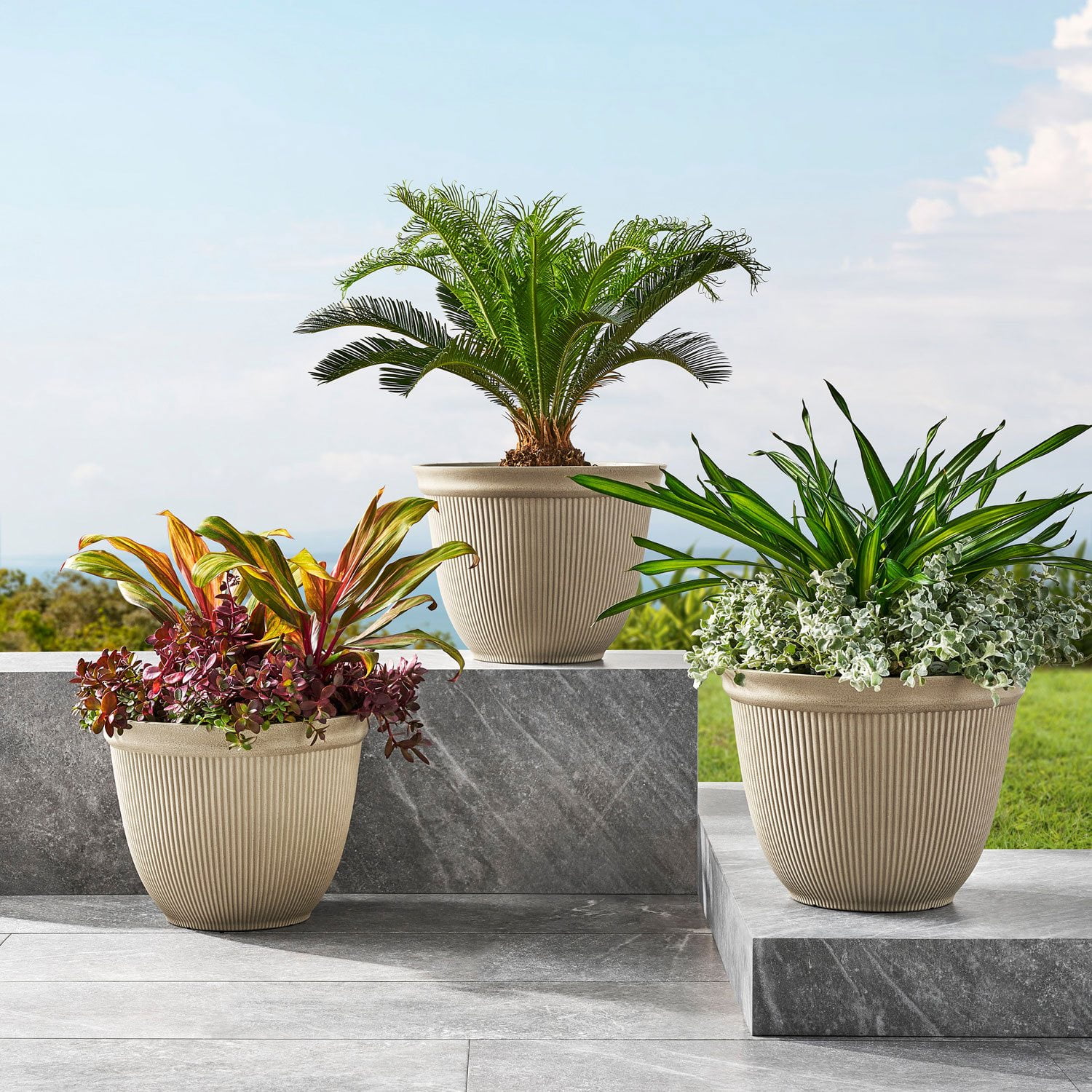 antique terracotta plant pots Set of 8 French Terracotta Garden Pots in Varied Sizes main image 1