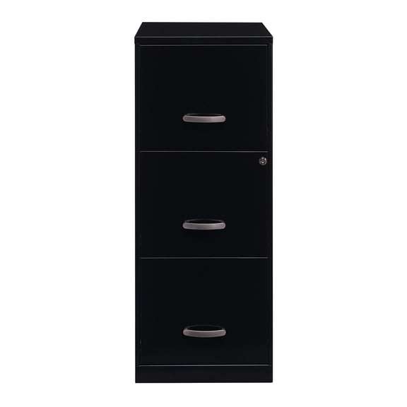 Hirsh 18" Deep 3 Drawer Smart Letter Width Vertical File Cabinet, Choose Color
