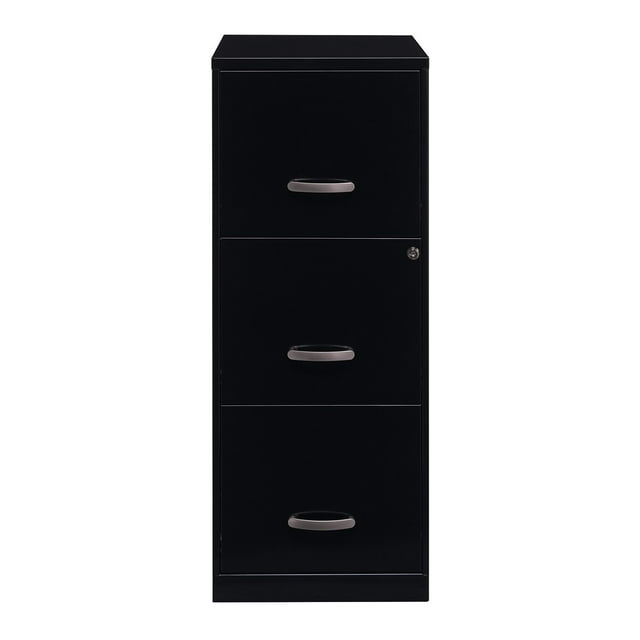 Hirsh 18" Deep 3 Drawer Smart Letter Width Vertical File Cabinet, Choose Color