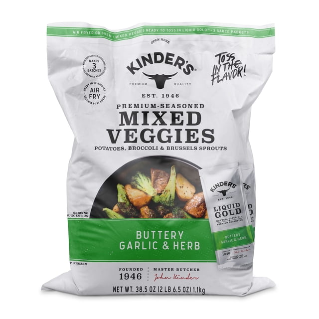 Kinder's Buttery Garlic & Herb Mixed Vegetables, 38.5 oz