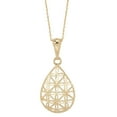 thumbnail image 2 of Dangle Earring and Pendant Necklace Set in 14K Gold, 2 of 5