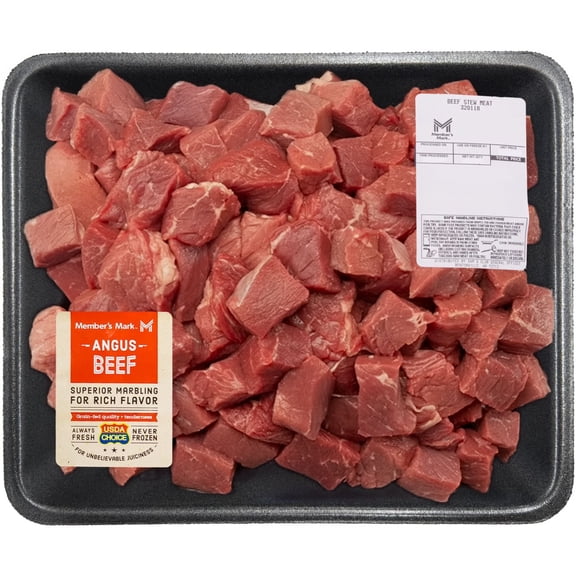 Member’s Mark USDA Choice Angus Beef Stew Meat, priced per pound