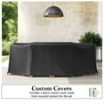 thumbnail image 5 of Member's Mark Lisbon Teak Deep Dining Set with Sunbrella Fabric, 7pc, 5 of 7