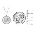 thumbnail image 5 of Diamond Initial Pendant Necklace in Sterling Silver, 5 of 5