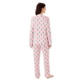 thumbnail image 3 of DreamMark Women's 2-Piece Holiday Notch Collar Pajama Set, 3 of 12