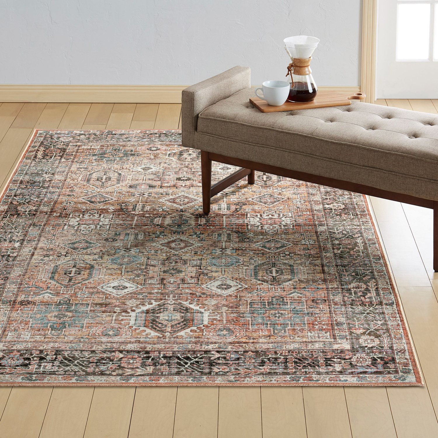 Ever Keep Rug Everwash Callaghan Eve Washable Area Rug, Assorted Colors & Sizes ...