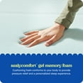 thumbnail image 4 of Sealy Dreamlife 1.5" Gel Memory Foam Mattress Topper, 4 of 8