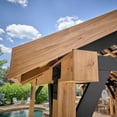 thumbnail image 3 of Range Cedar and Steel Gazebo with Lofted Roof and PowerPort, 3 of 15
