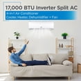 thumbnail image 4 of BLACK+DECKER 17,000 BTU Split Air Conditioner with Heat, 4 of 9