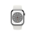 thumbnail image 2 of Apple Watch Series 8 GPS + Cellular 41mm Stainless Steel Case with Sport Band and Band Size, 2 of 10