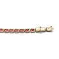 thumbnail image 3 of Swarovski Pink Crystal Octagon Cut Millenia Tennis Bracelet, 3 of 4