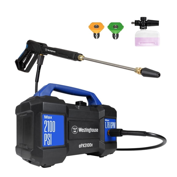 Westinghouse ePX3100v 2100 Max PSI 1.76 Max GPM Electric Pressure Washer