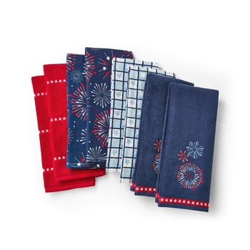 Member's Mark 8-Piece Kitchen Towel Set, Americana