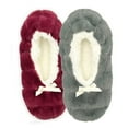 thumbnail image 4 of Brookstone Women's 2-Pack Cozy Slipper Sock, 4 of 11