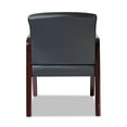 thumbnail image 5 of Alera Reception Lounge Series Leather Guest Chair, Mahogany/Black, 5 of 19