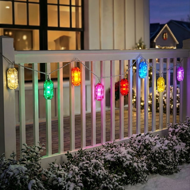 Member's Mark Faceted Jewel LED Lights, Set of 8