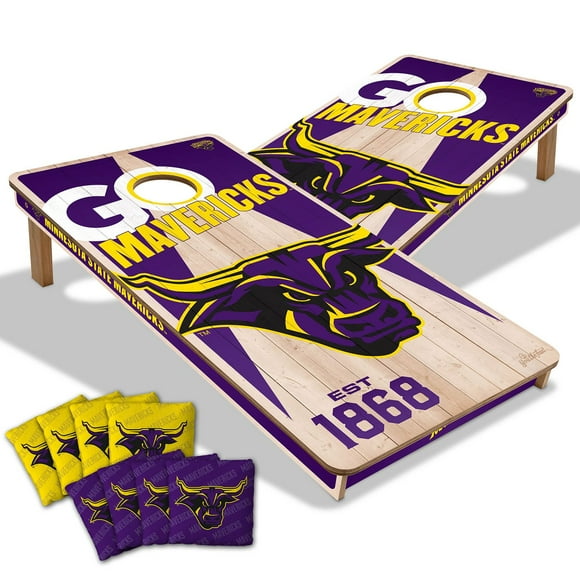 YouTheFan Minnesota State Mavericks 2'x4' Cornhole Board Set