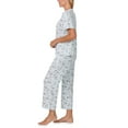 thumbnail image 3 of Character Ladies 2-Piece Short Sleeve Henley and Crop Pant PJ Set, 3 of 7