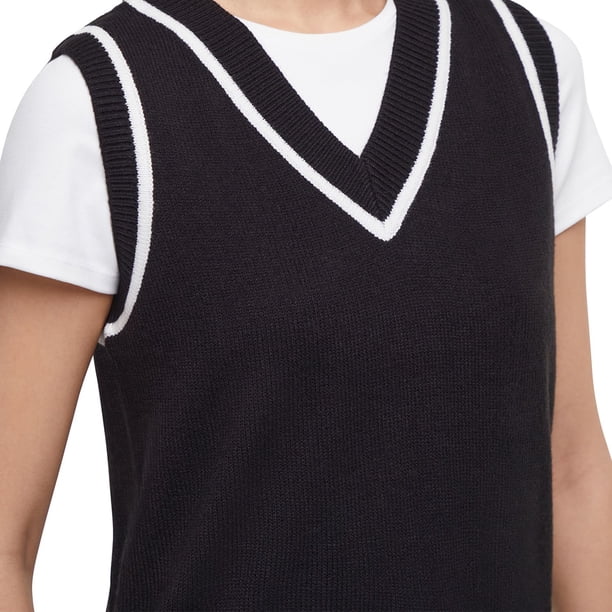 トップス VAINL ARCHIVE GRAB-V Vest Black L Express Women's V-Neck Cropped Vest - Samsclub.com