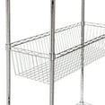 thumbnail image 6 of Honey-Can-Do Chrome Rolling Laundry Clothes Rack with Shelves, 6 of 7