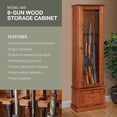 thumbnail image 2 of American Furniture 8-Gun Fully Locked Solid Wood Cabinet, 2 of 7