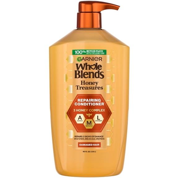 Garnier Whole Blends Honey Treasures Conditioner, 40 fl. oz.