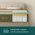 thumbnail image 8 of ZINUS Night Therapy 14” Cooling Hybrid Mattress Set With Antimicrobial Cover, 8 of 11