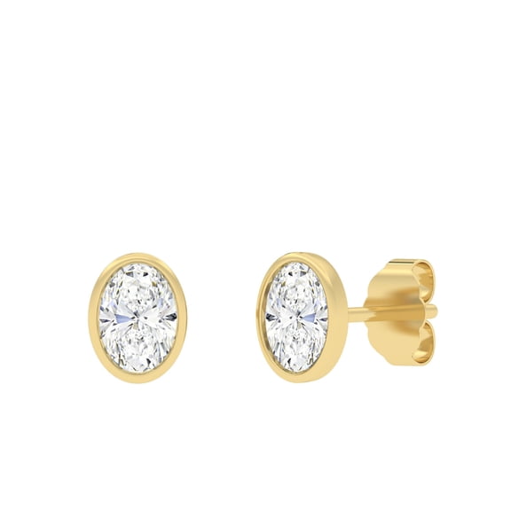 Lab Created Diamond Earrings in 14K Gold