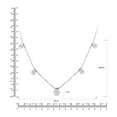 thumbnail image 4 of 1.45 CT. T.W. Diamond Floral Station Necklace in 14K Gold, 4 of 7