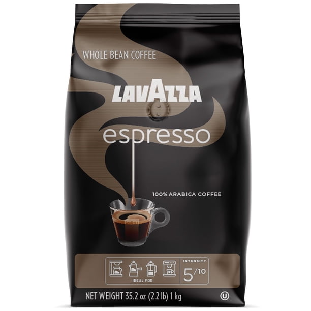 コーヒー LAVAZZA Lavazza Medium Roast Whole Bean Coffee, Caffe Espresso, 35.2 oz
