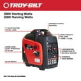 thumbnail image 3 of 2,800 / 2,300 Watt Troy-Bilt Portable Inverter Generator 2800 Watt, 3 of 10