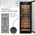 thumbnail image 11 of Lanbo 24 Inch 165 Bottle Single Zone Wine Cooler Fridge, 11 of 16