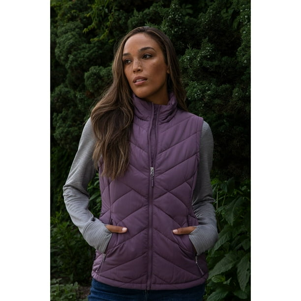 PWA two-face quilted vest ネイビーパープル PWA two-face quilted vest ネイビーパープル PWA two-face