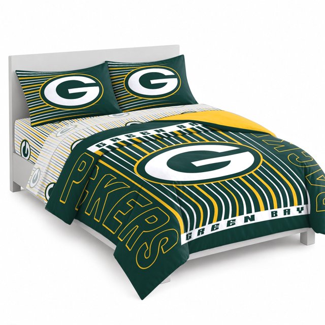 Logo Brands Green Bay Packers Bed-In-A-Bag Set