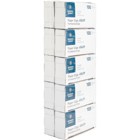 Business Source Paper Clips, 10 pack