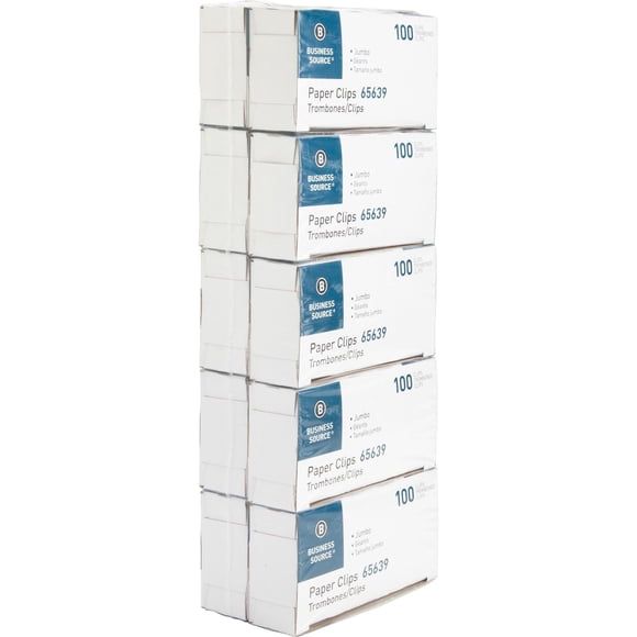 Business Source Paper Clips, 10 pack
