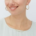 thumbnail image 5 of High Polish Round Tube Hoop Earrings in 14K Gold, 5 of 5