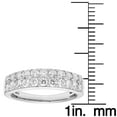 thumbnail image 4 of 1.00 CT. T.W. Three Row Diamond Band Set in 14K Gold, 4 of 5