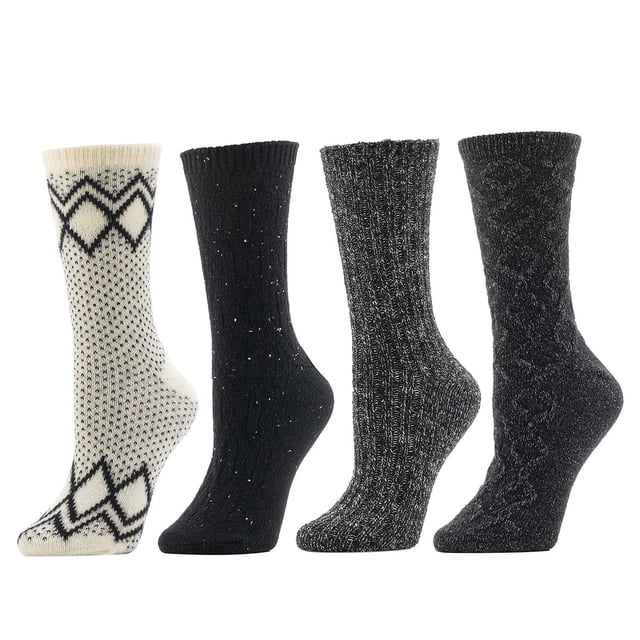 Cuddl Duds 4pk Cozy Boot Sock