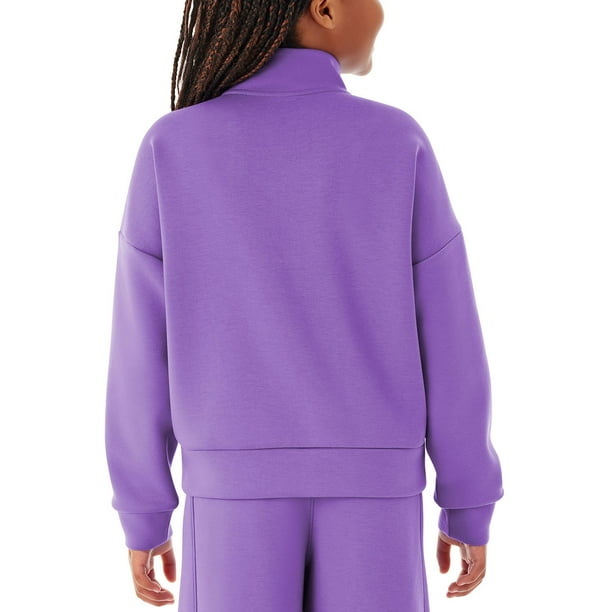 Member's Mark Girls Double Knit Sandwash Quarter Zip - Samsclub.com