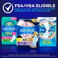 thumbnail image 8 of Always Ultra Thin Overnight Pads with Wings, Size 5, 80 ct., 8 of 8
