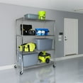 thumbnail image 12 of Seville Classics MEGA RACK 4-Tier NSF Steel Wire Shelving, 60" x 24" x 76" H, 12 of 17
